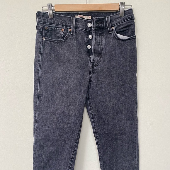 Grey Jeans Levi’s wedgie straight size 27 - Picture 2 of 5